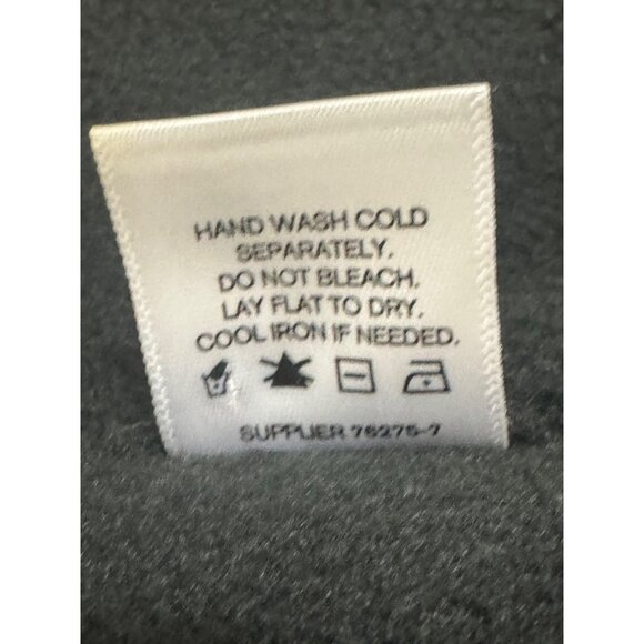 Liz Claiborne Black Fleece Cape Coat Poncho Attached Fur Leopard Scarf One Size - Picture 8 of 9